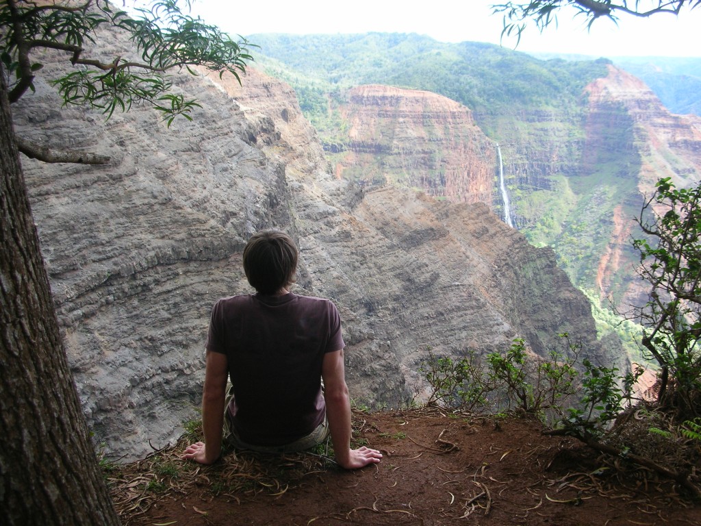 Adam on the edge on the cliff, just like our nation!