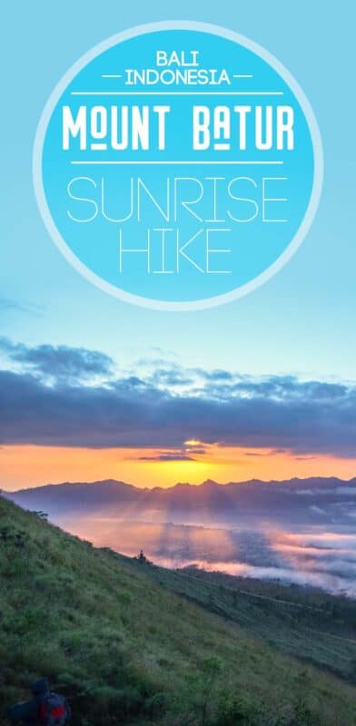 Pinterest Pin for Mount Batur sunrise trekking