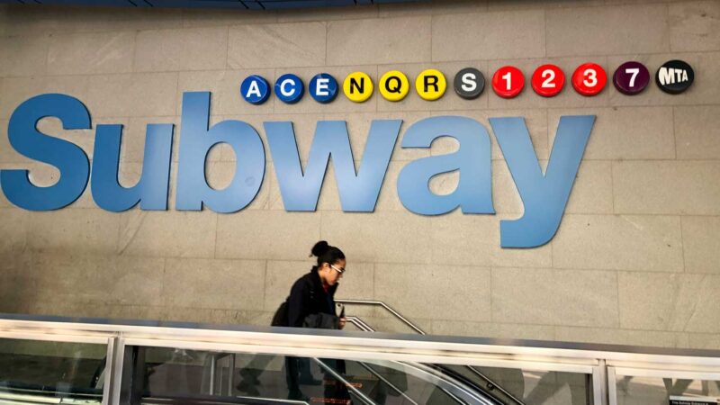NYC subway escalator