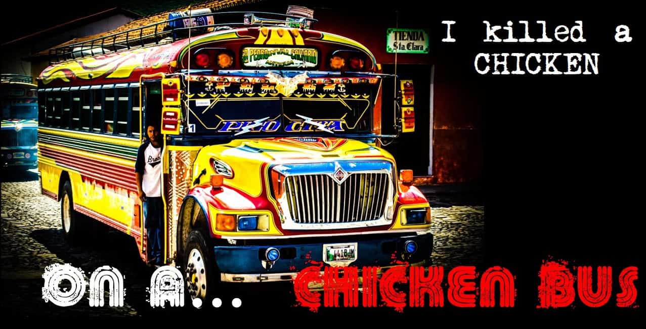 I think I killed a chicken on a chicken bus