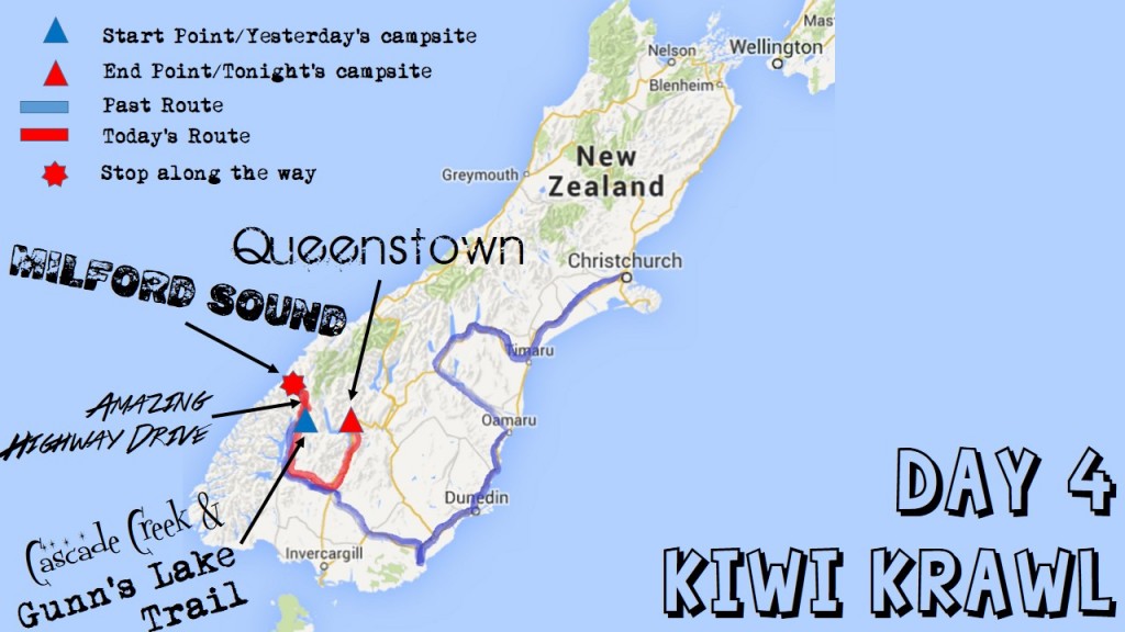 kiwi krawl Day 4 Map