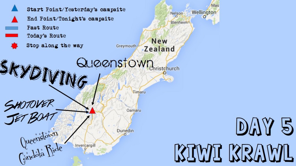 kiwi krawl day 5 map