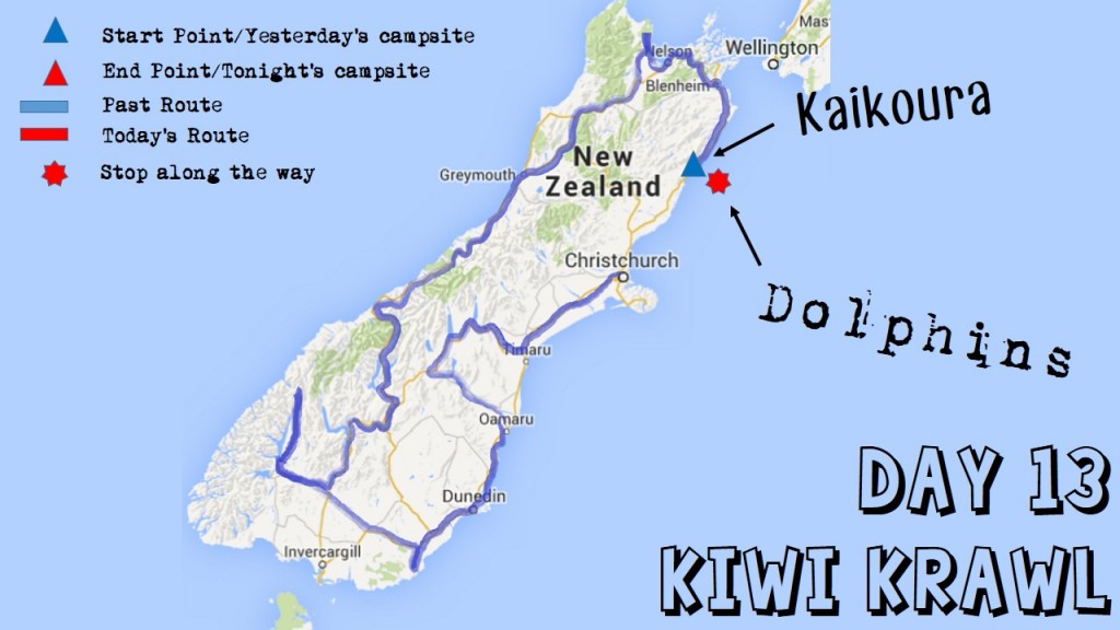 Day 13 map kiwi krawl