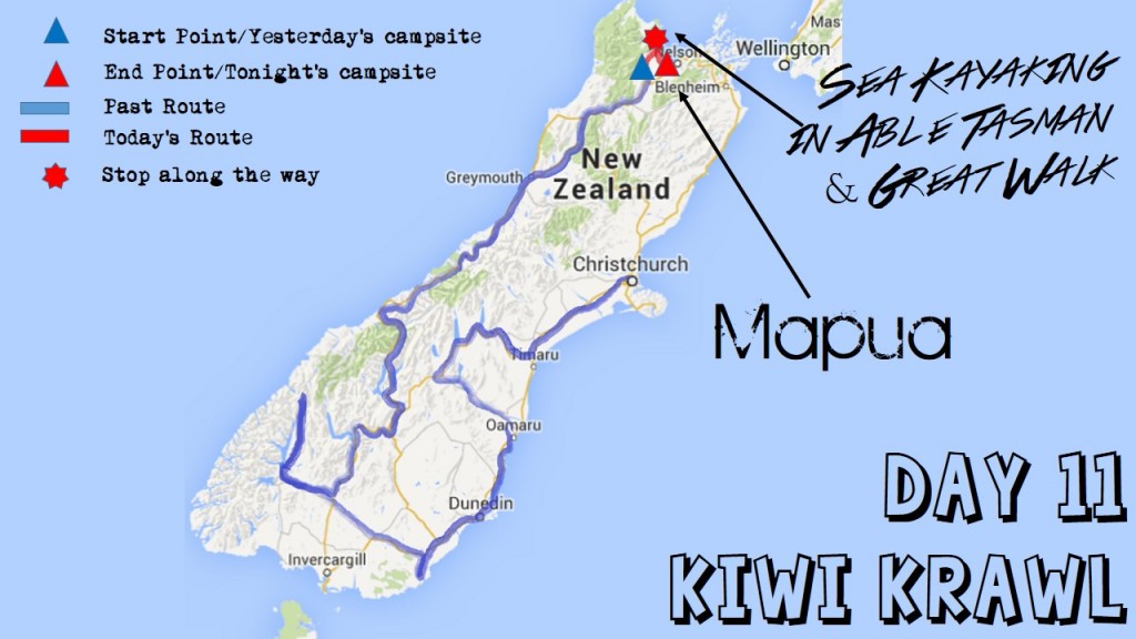 day 11 map nz kiwi krawl