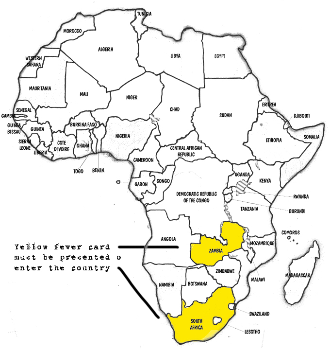 Africa Map Visa n Vac