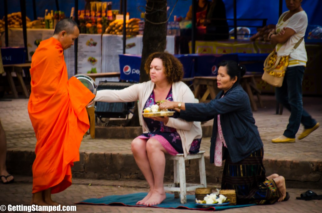 Luang Prabang Laos - Monks - Alms Giving-33