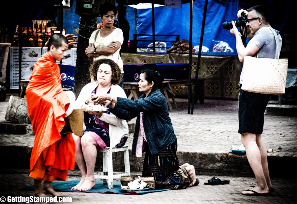 Luang Prabang Laos - Monks - Alms Giving-35