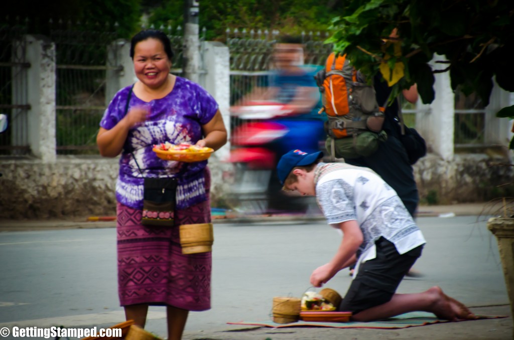 Luang Prabang Laos - Monks - Alms Giving-7