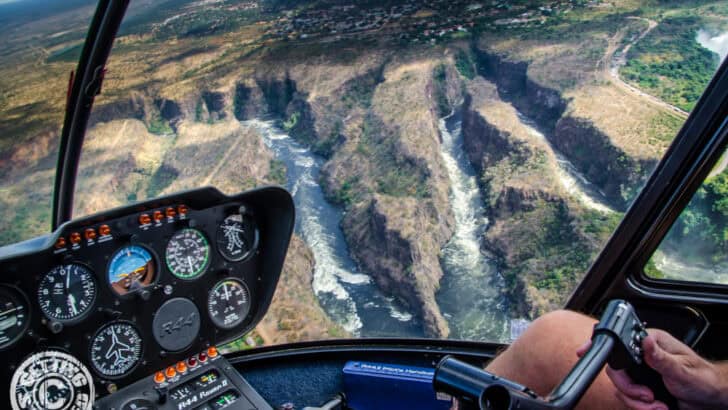 Helicopter Ride Over Victoria Falls Zambia