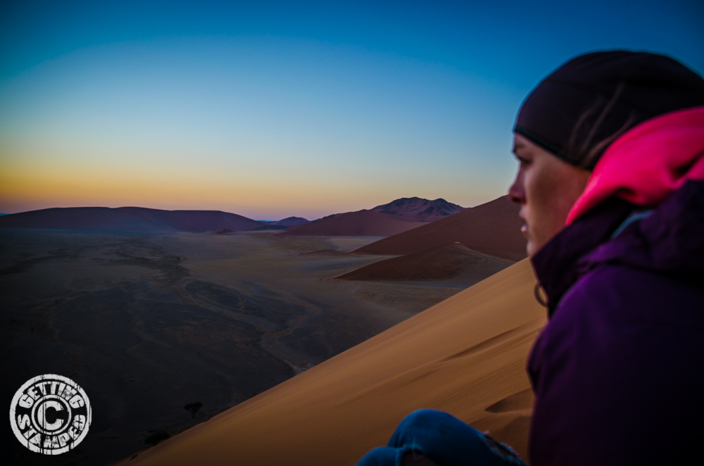 Sunrise of the dunes in Namibia - Dune 45 Sunrise-7