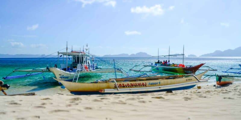 view from the 7 commandos beach in El Nido Palawan - places to visit - Day Trip A