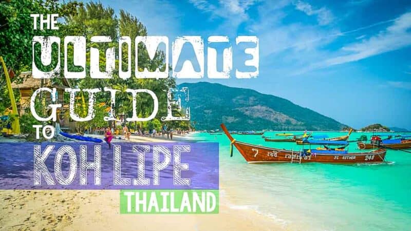 Koh Lipe Thailand Travel Guide - Featured Image Koh Lipe with Thai long tail boat