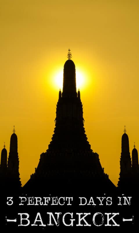 3 perfect days in Bangkok Pinterest Featured Image