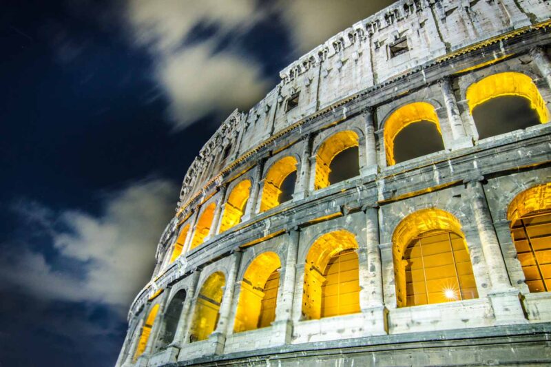 Rome at Night- Travel Photography - Roman colosseum at night-11