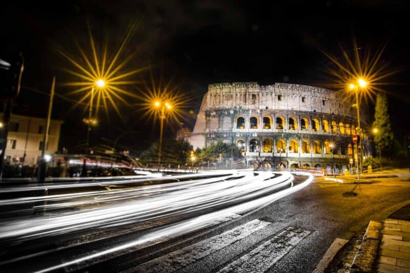 Rome at Night- Travel Photography - Roman colosseum at night-15