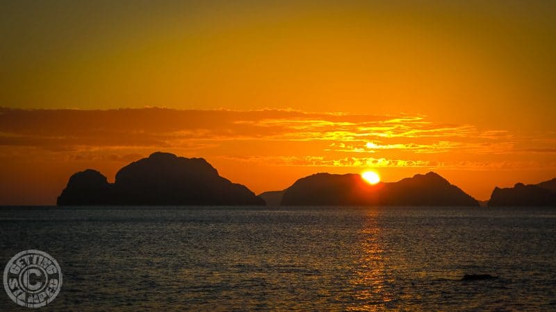 Things to do in El Nido - Philippines - El Nido Sunset - Las Cabanas Beach-2