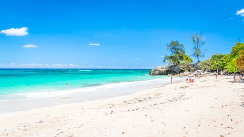 The Main beach in Playa Jibacoa Cuba