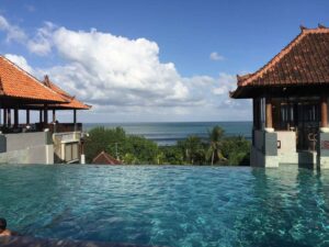 Rooftop pool in Kuta Beach Bali