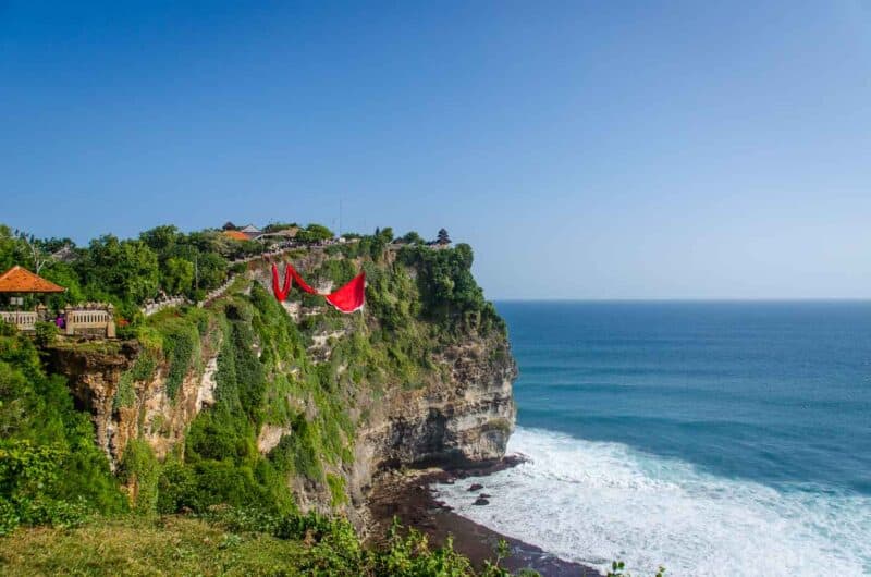 Uluwatu temple on the coast in Bali