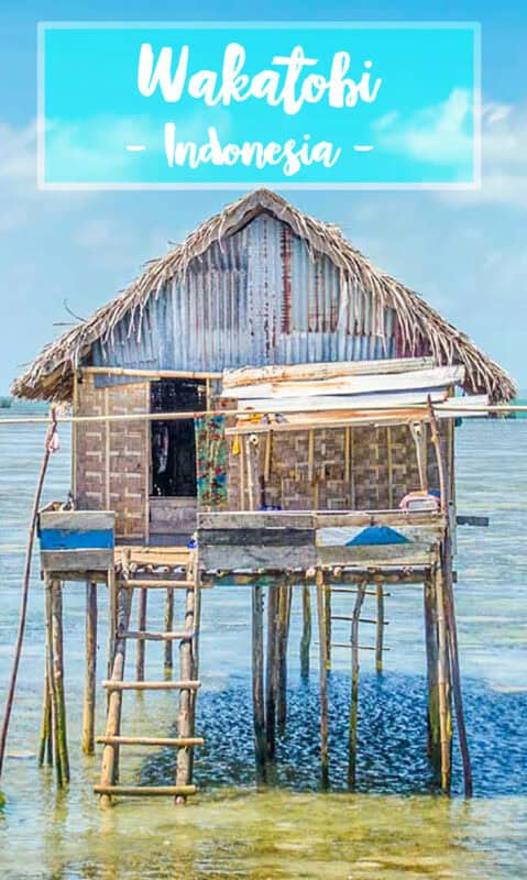 Wakatobi Indonesia house over the water Bajo people