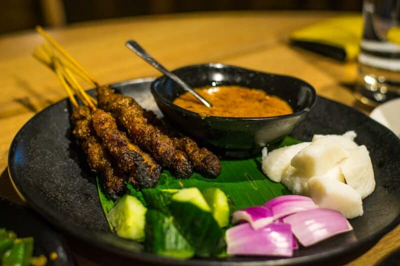 Satay at Café Malacca Hotel Jen Hong Kong