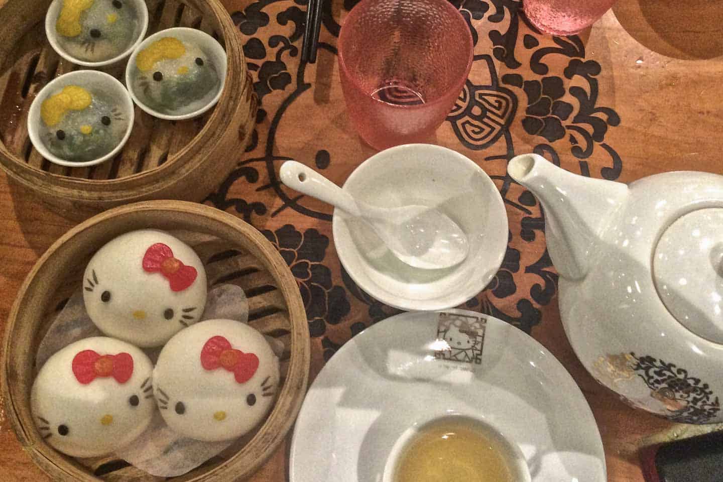 Things To Do In Kowloon Hello Kitty Dim Sum Cafe Hong Kong 1 Getting Stamped
