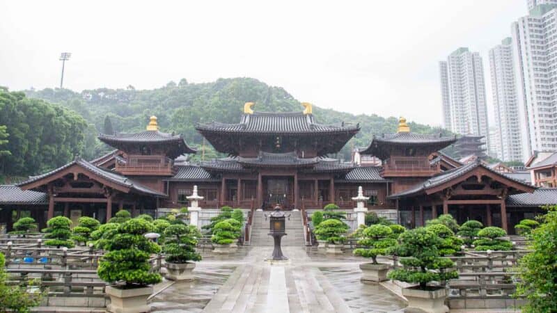 The Kowloon Nunnery in Hong kong with beautiful gardens to explore