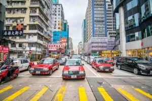 Taxis in Kowloon