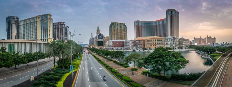 sunset over the strip in Macau - Favorite thing to do