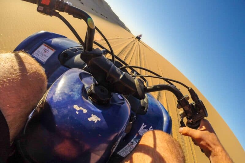 quad biking in Mui Ne white sand dunes