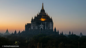 Sunrise in Bagan is part of the Myanmar itinerary every day