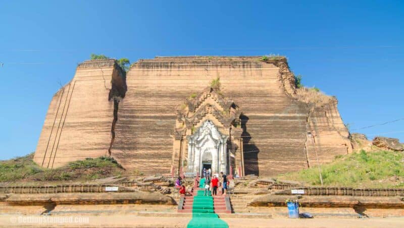 The unfinished temple in Mingun - Mandalay Myanmar Itinerary