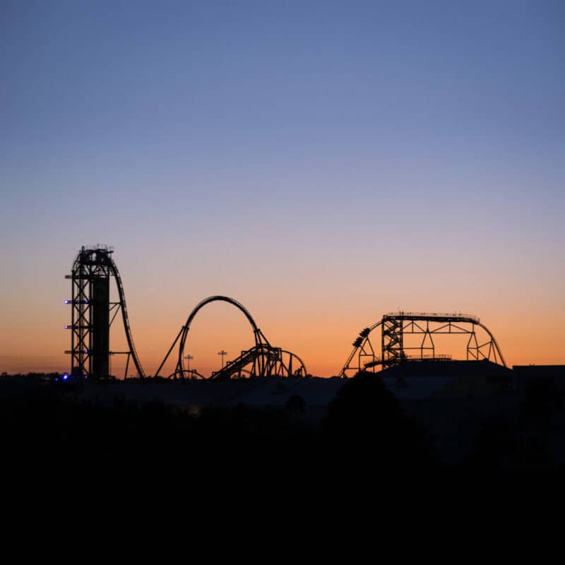 sunset at Universal Orlando