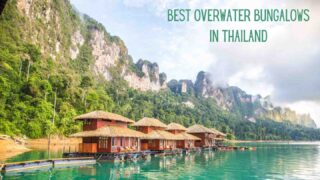 Floating Overwater Bugalows in Thailand Hotel in Khao Sok Lake National Park