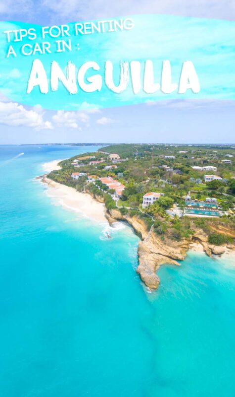 pinterest pin for renting a car in Anguilla