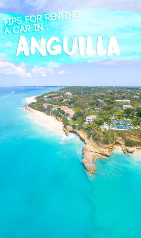 pinterest pin for renting a car in Anguilla