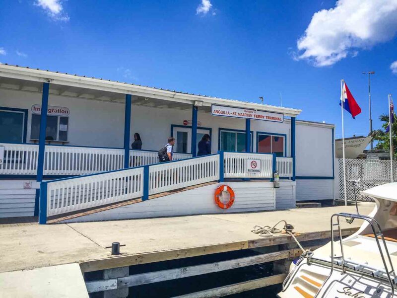 St. Maarten SXM ferry to Anguilla Immigration 