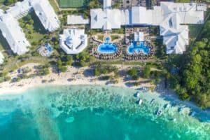 Straight down property shot of the Riu Negril