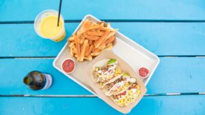 Beachside seafood tacos at Blanchards beach shack in Anguilla - top Restaurant