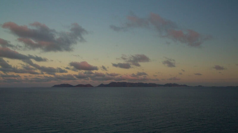 Aerial Photo of St. Martin from the island of Anguilla