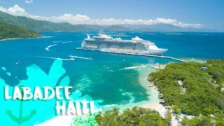 featured image for Labadee Haiti - Drone photo of Ship and port