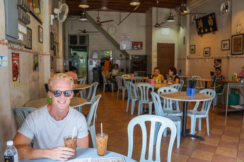 Coffee shop in George Town Penang Malaysia