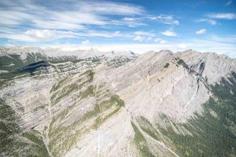 Canadian Rockies seen from the Rockies Heli tour of Banff National Park