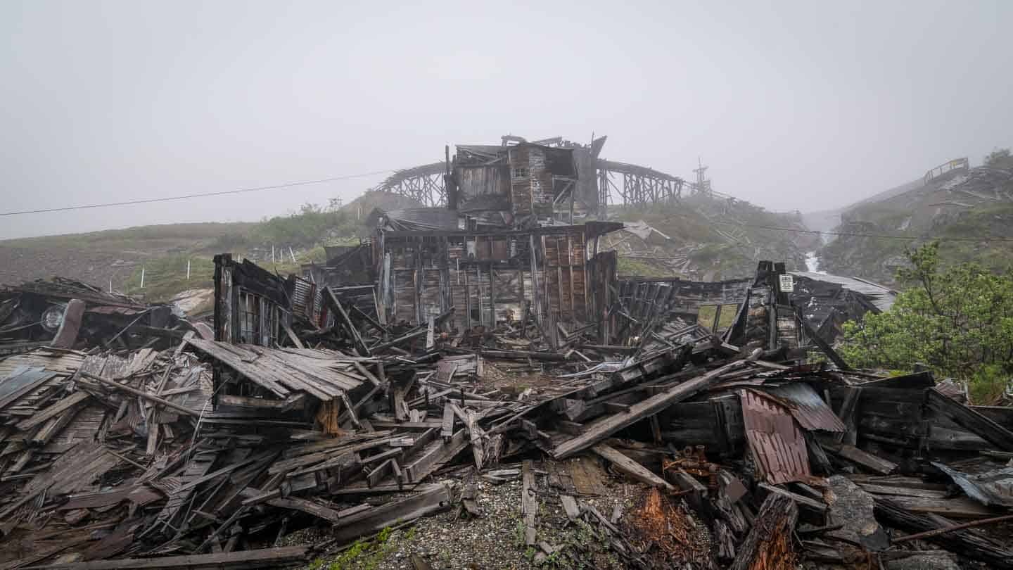 Hatcher pass alaska independence mine state historical park damaged