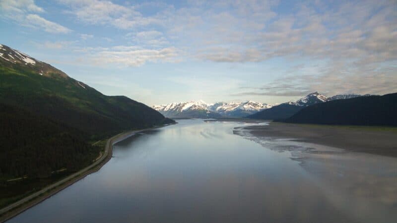 Roads in Alaska - Turnagain Arm in Alaska