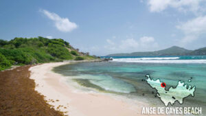 Colorful waters of Anse de Cayes Beach in St. Barts