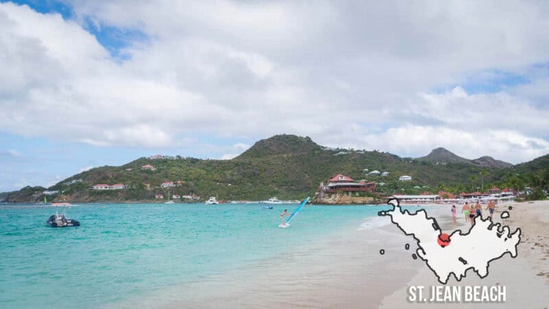 St. Jean beach in the heart of St. Barts