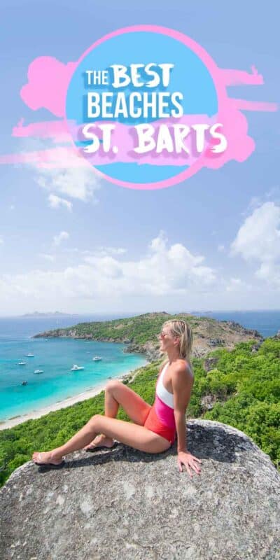 pinterest pin for St. Barts Beaches