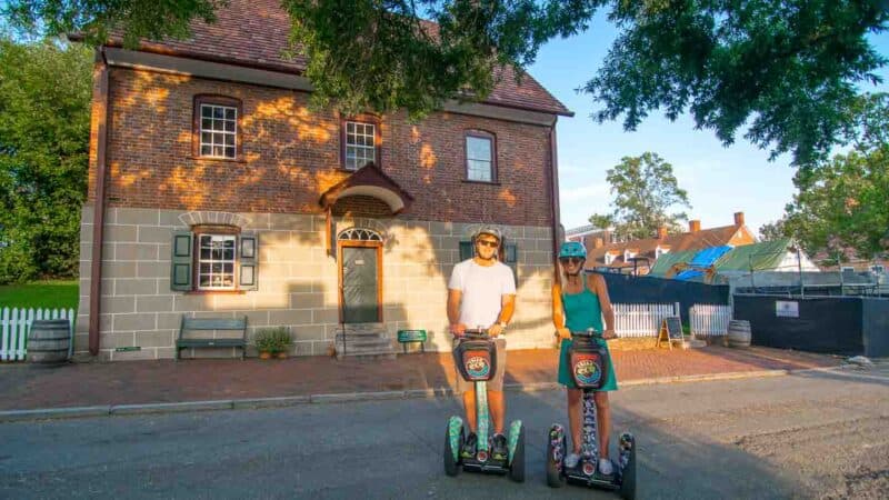 Couple on a Triad Eco Segway tour Winston Salem