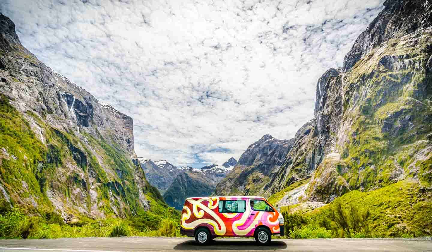 south island campervan trip